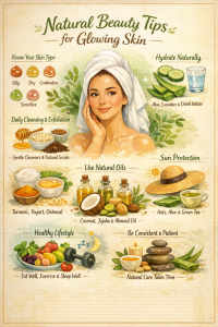 Natural Beauty Tips for Glowing Skin at Home
